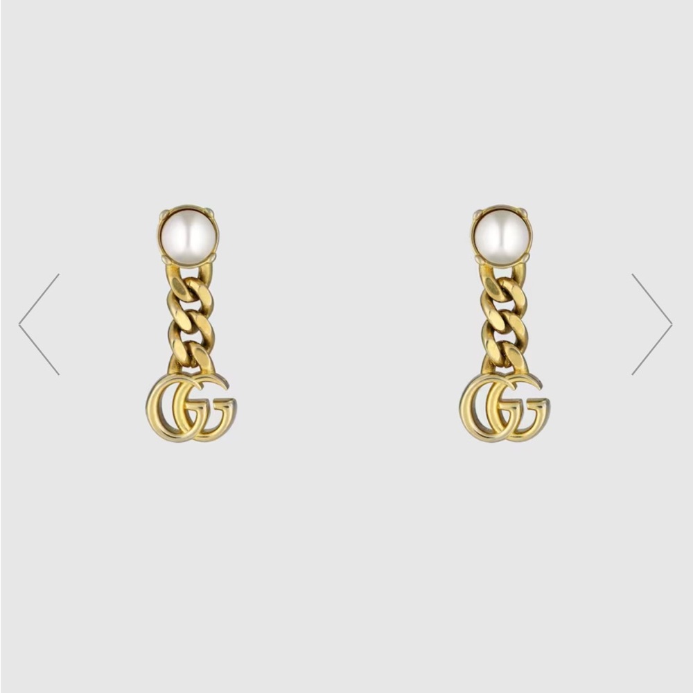 Gucci pearl earrings, LIKE NEW